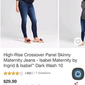 Isabel Maternity 10R Dark Wash Jeans